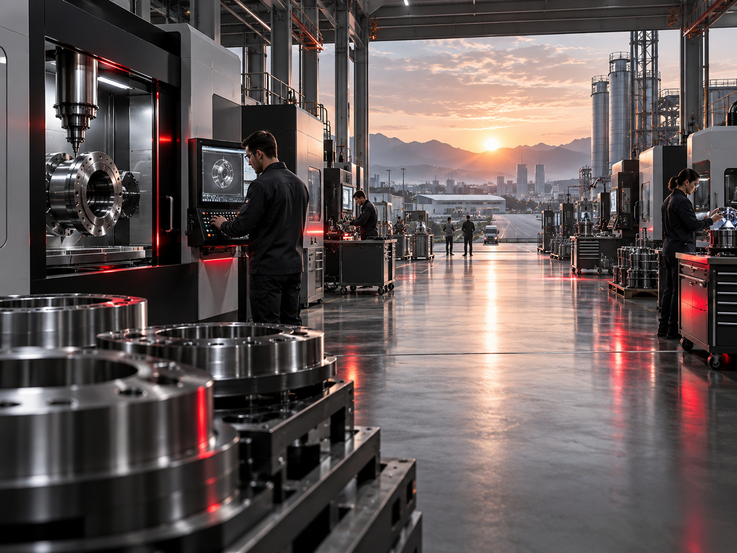 Nexus Precision CNC Smart Machine Shop Floor